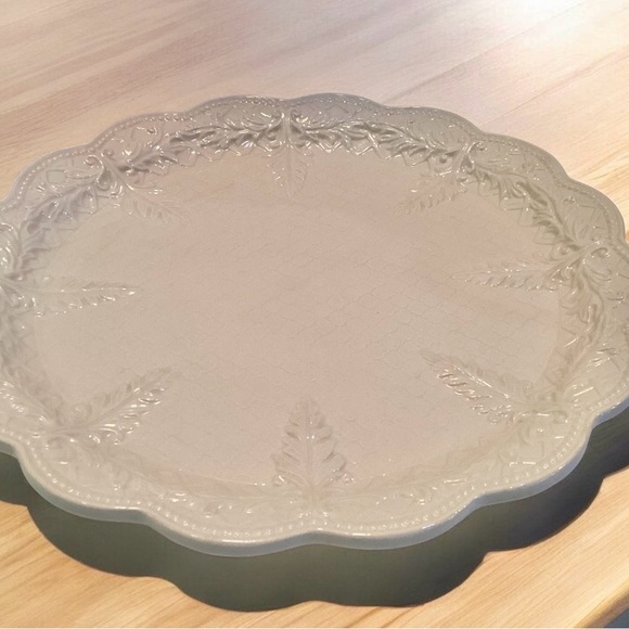 Vintage Abrigada Portugal Creamware Decma Dinner Plate Strata Group Platter - Picture 5 of 5